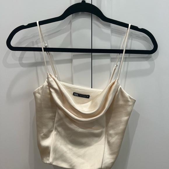 Zara Satin Corset Cream - Picture 3 of 3